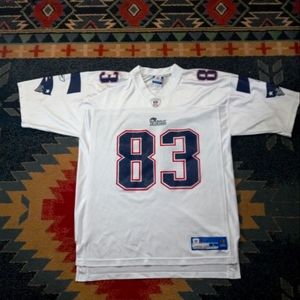 Authentic Wes Welker # 83 New England Patriots NFL Reebok jersey size large